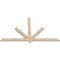 Ekena Millwork Kennewick Smooth Timber Gable Bracket, Douglas Fir, 72"W x 42"H x 1 1/2"D x 3 1/2"F, 14/12 Pitch GBW072X42X0204KEN00SDF - alternate 4
